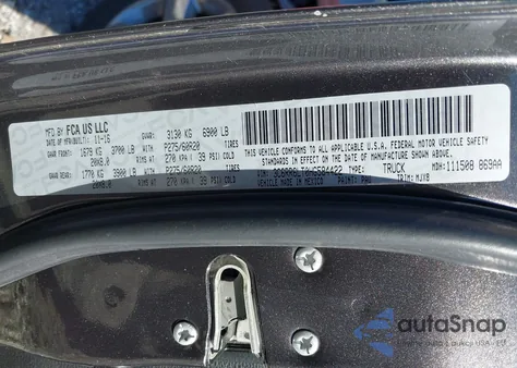 2017 Ram 1500 Big Horn 4X2 5'7 Box from USA, damaged, VIN 3C6RR6LT0HG584422